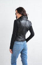 Load image into Gallery viewer, Leather ponte jackets
