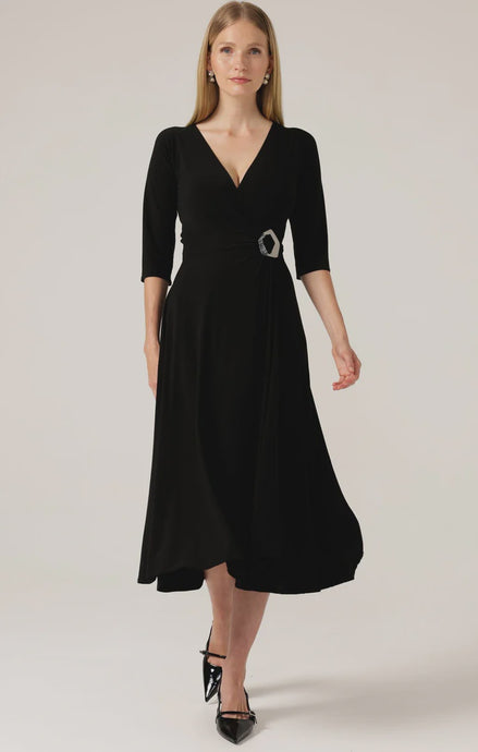 Sacha reverse 3/4 sleeve midi dress