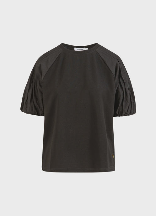 Coster tee with pleat sleeves