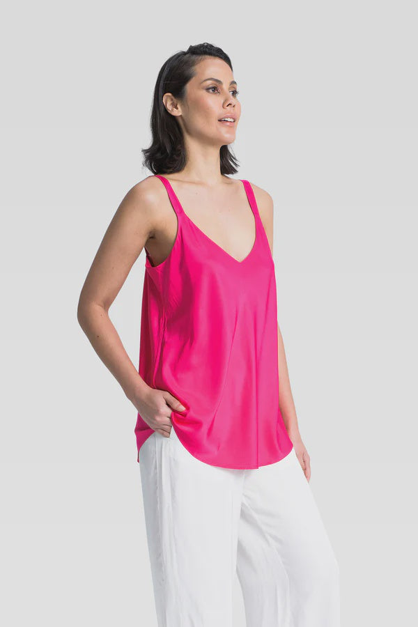 Lounge fuschia singlet top