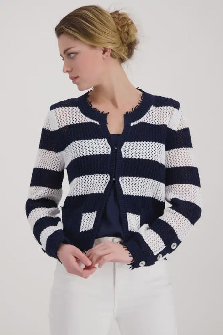 Monari  jacket knit stripe